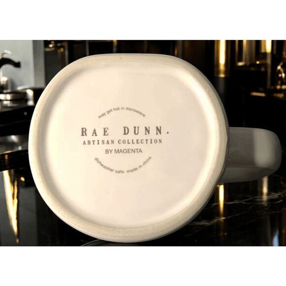 Rae Dunn THANKFUL Coffee Mug White Ceramic Mug with Handle Artisan Collection - Picture 5 of 6